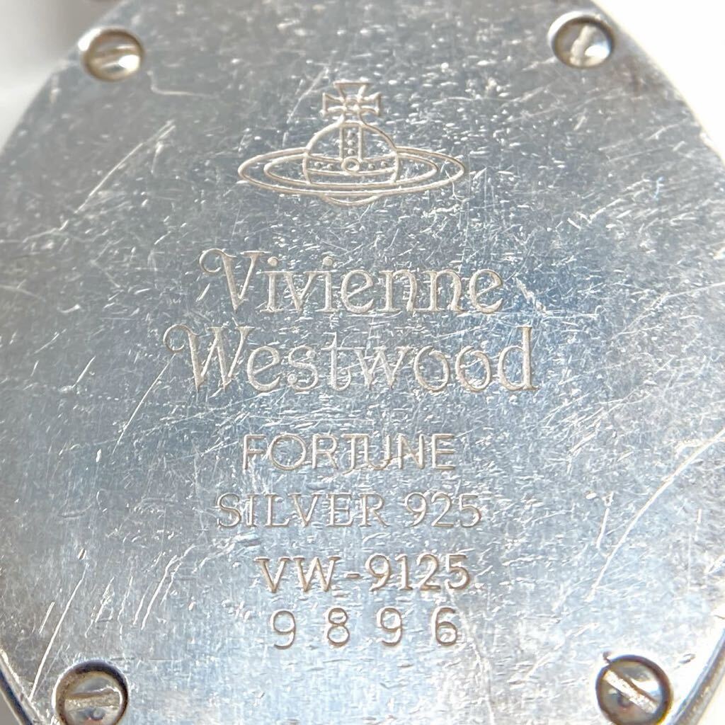 ■VivienneWestwood アーマーウォッチ文字盤■a重量約30.5g VW-9125 SV925 ヴィヴィアンウエストウッド 時計 silver 文字盤 腕時計 CE0の画像7