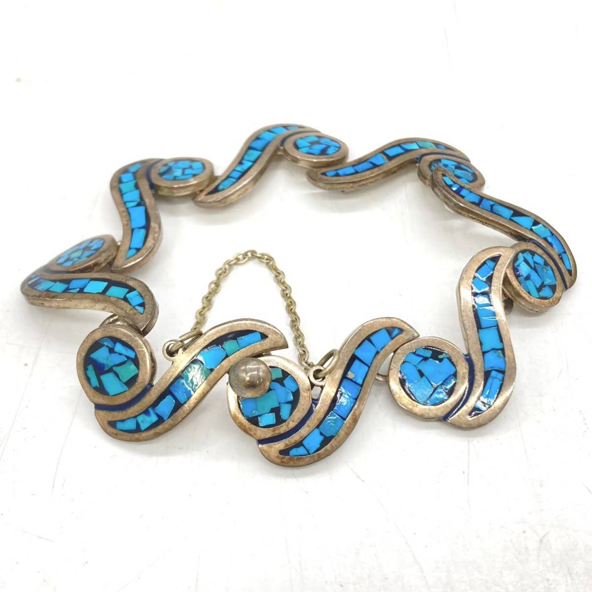 ■メキシカンジュエリー3点おまとめ■a約102.5gメキシカンジュエリーMexicanjewelryターコイズturquoise jewelry bracelet silver 925 CE0_画像3