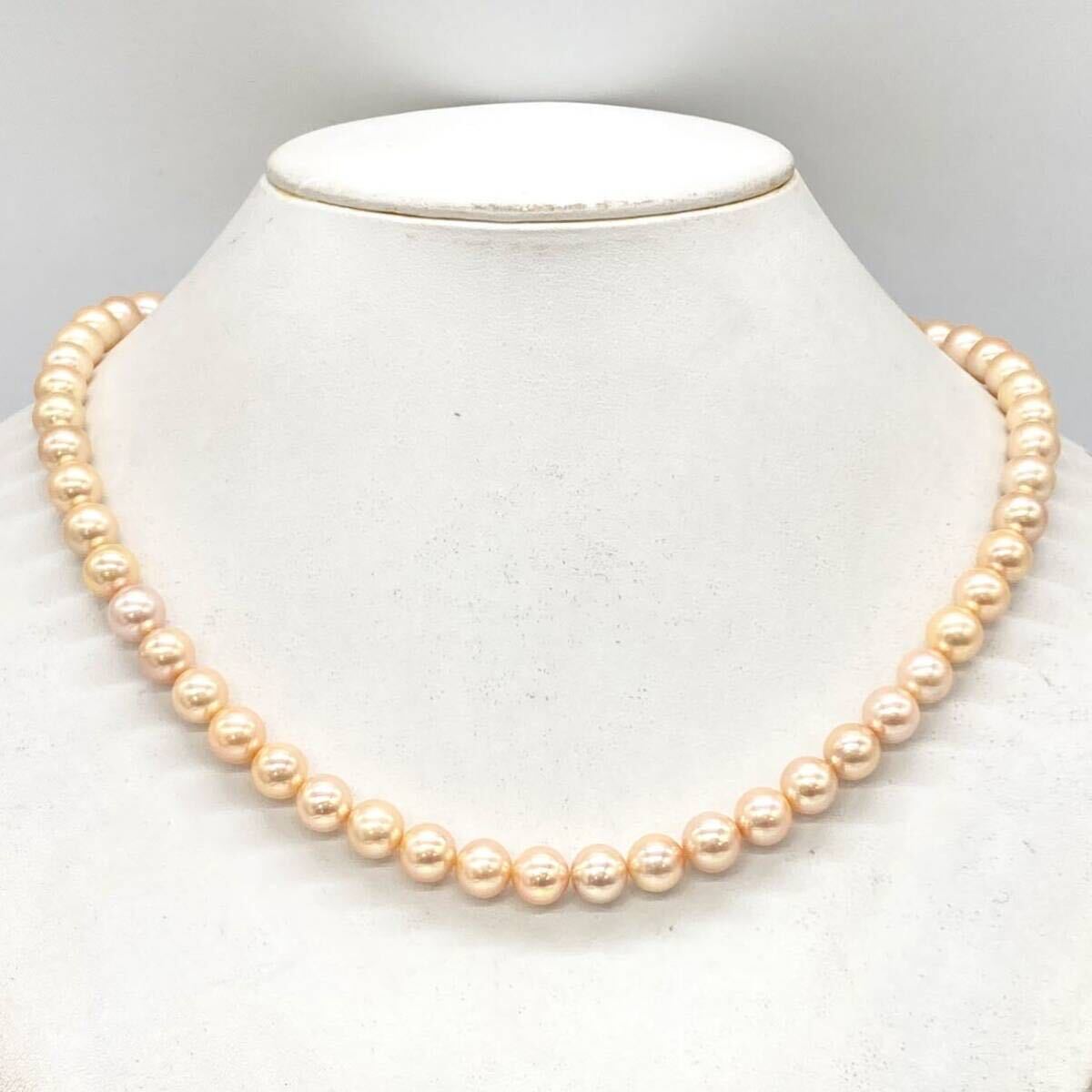 ■アコヤ本真珠ネックレス■a重量約46.5g パール pearlネックレス necklace ジュエリー jewelry accessory silver DA0の画像3
