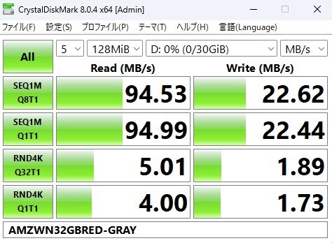 【送料無料】2枚セット マイクロSDカード 32GB 2枚 class10 2個 高速 microSD microSDHC マイクロSD AMZWN RED-GRAY _画像3