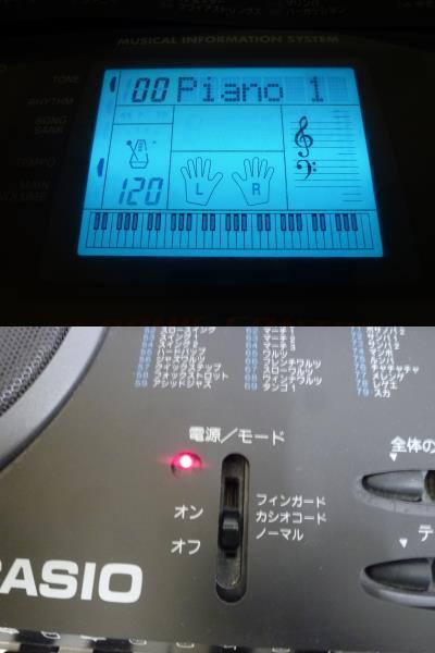 『中古品』CASIO/カシオ CTK-541 ベーシックキーボード/電子キーボード 61鍵盤 ACアダプター付き_画像5