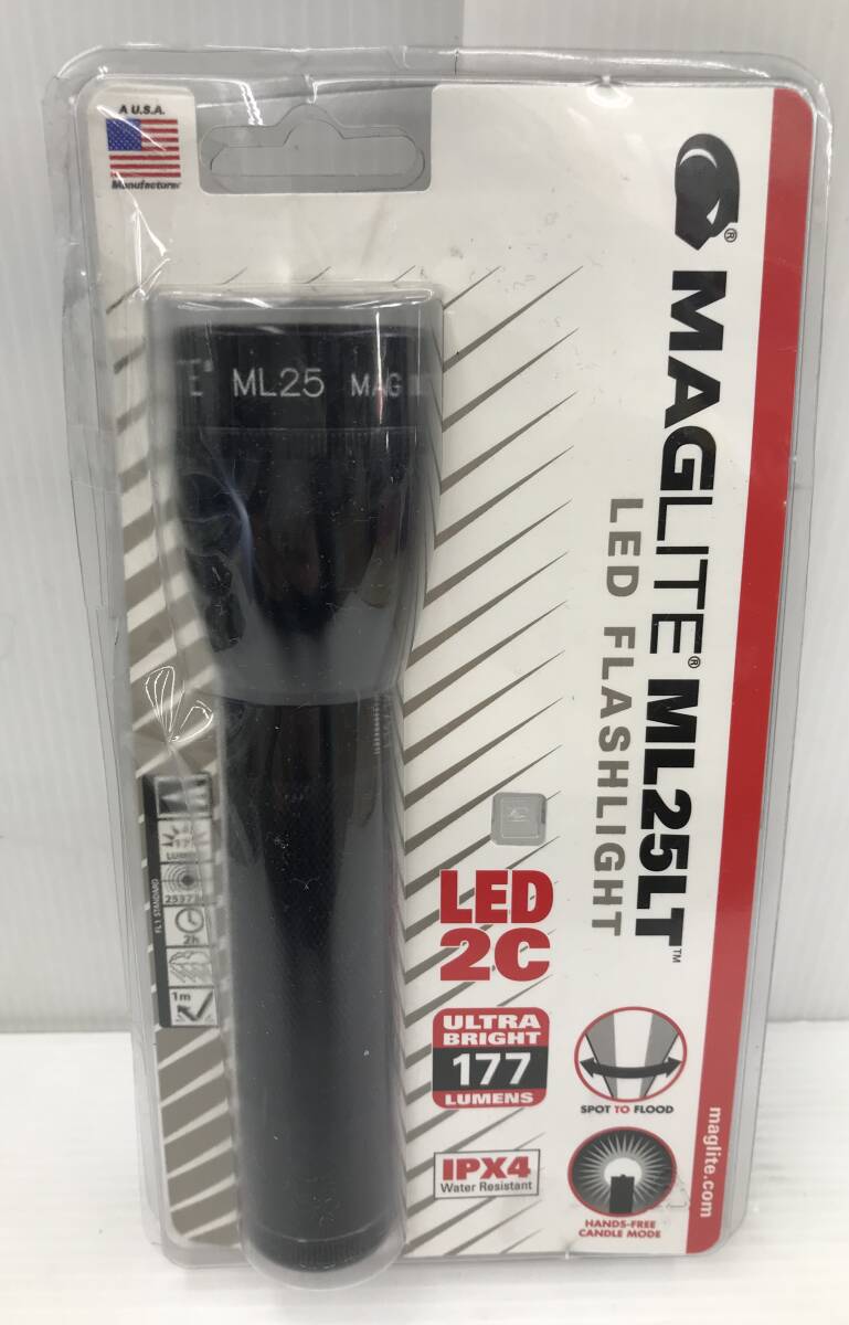 【未使用品】MAG LITE/懐中電灯 ハンディライト ML25LT LED FLASHLIGHT/フラッシュライト LED2C ウルトラブライト117LUMENS _画像1