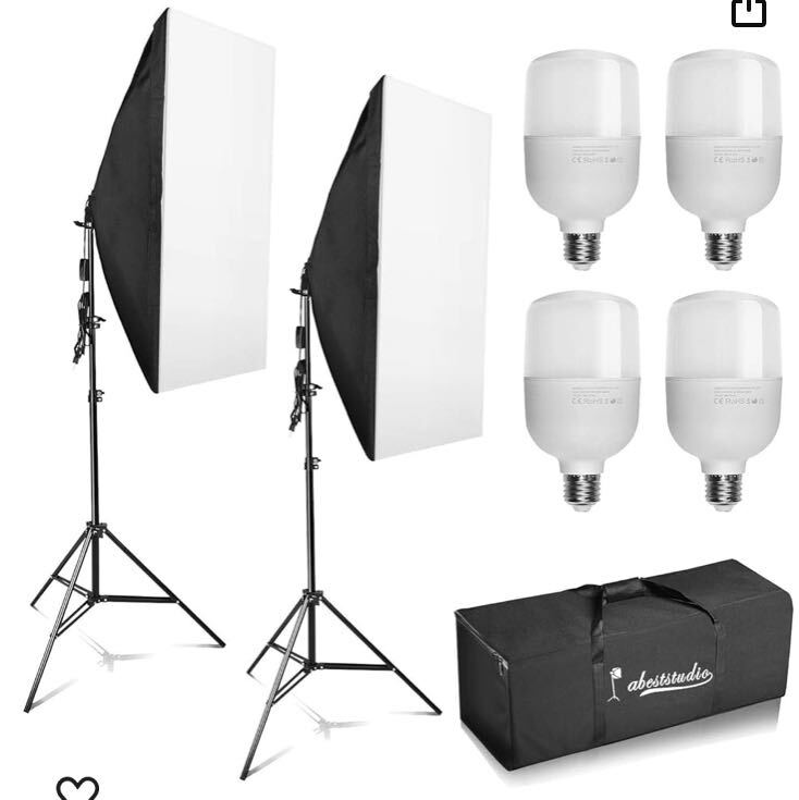 ① photograph photographing for lighting machinery set soft box 50x70 cm 1500W photograph Studio soft box continuation lighting kit 2M light stand 