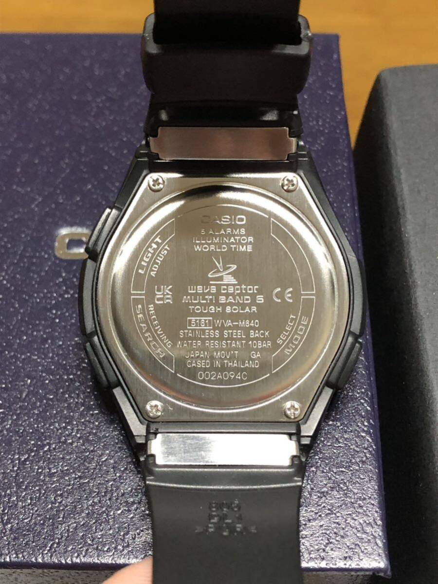 稼働品 CASIO カシオ WVA-M640-1AJF ウェーブセプター 電波ソーラー 腕時計 _画像4