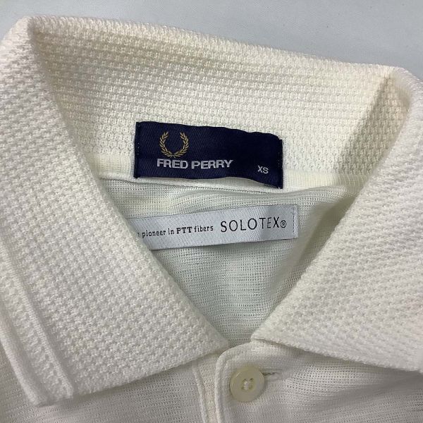 [PT13352] Fred Perry рубашка-поло короткий рукав лен . слоновая кость серия XS FRED PERRY / маленький размер рейс OK