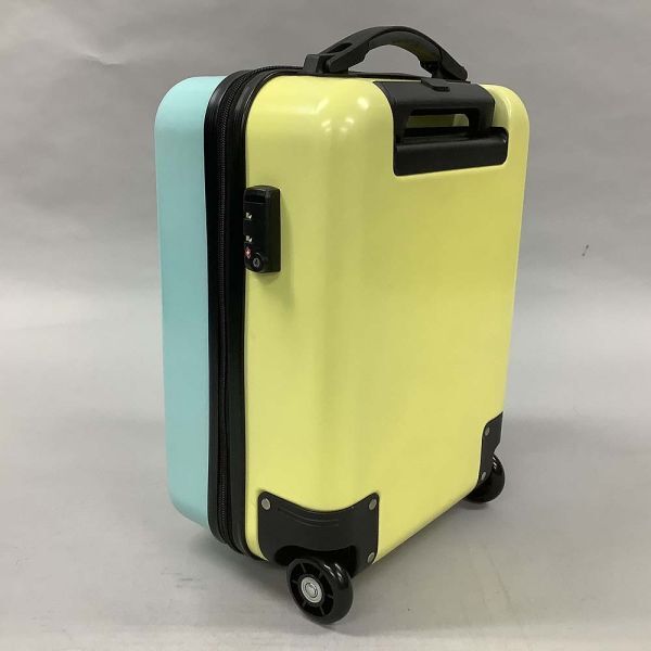 [D2515] サンリオ キャリーケース　スーツケース 鍵付き はぴだんぶい ブルー系 Sanrio_画像2