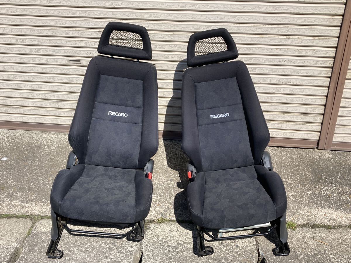 ★スズキ 純正 RECARO レカロ ブラック セミバケ 運転席 助手席 2脚セット_画像1