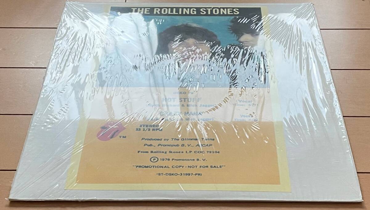 レア！限定 プロモ盤 12”「The Rolling Stones - Hot Stuff / Crazy Mama」ブラック＆クリア・カラー キースリチャーズ ミックジャガーの画像5