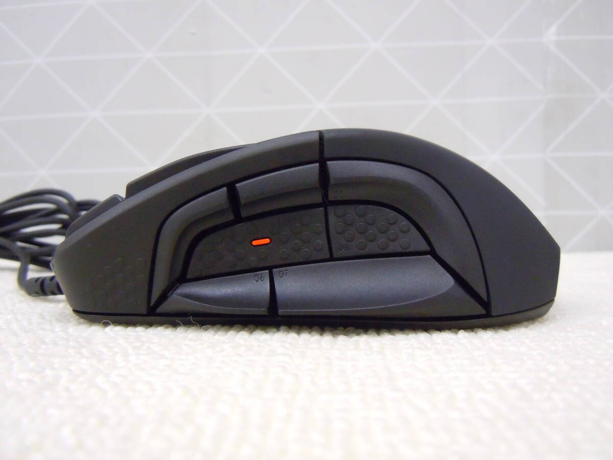 B128 美品中古 動確済 スティールシリーズ マルチボタン 本格派 ゲーミングマウス 右利き用 SteelSeries Rival 500 62051_画像6