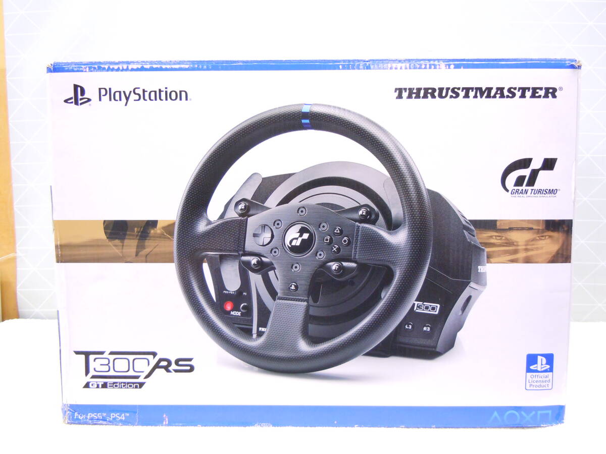 ジャンク Thrustmaster スラストマスター T300RS GT Edition ステアリングコントローラー for PS4 PS5 パーツ ハンドル 欠品の画像1