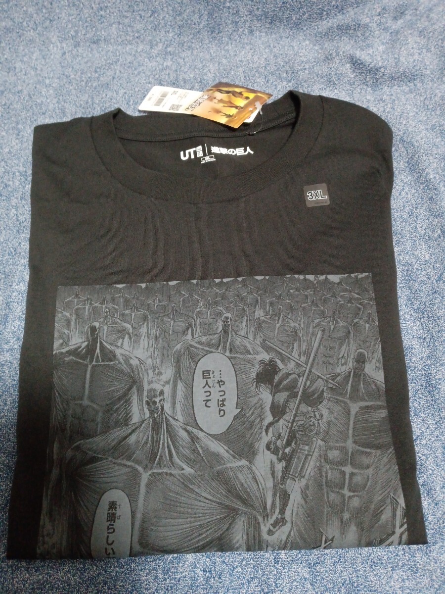 新品未使用　ユニクロ UT Ｔシャツ　進撃の巨人 ハンジ 3XLサイズ_画像2