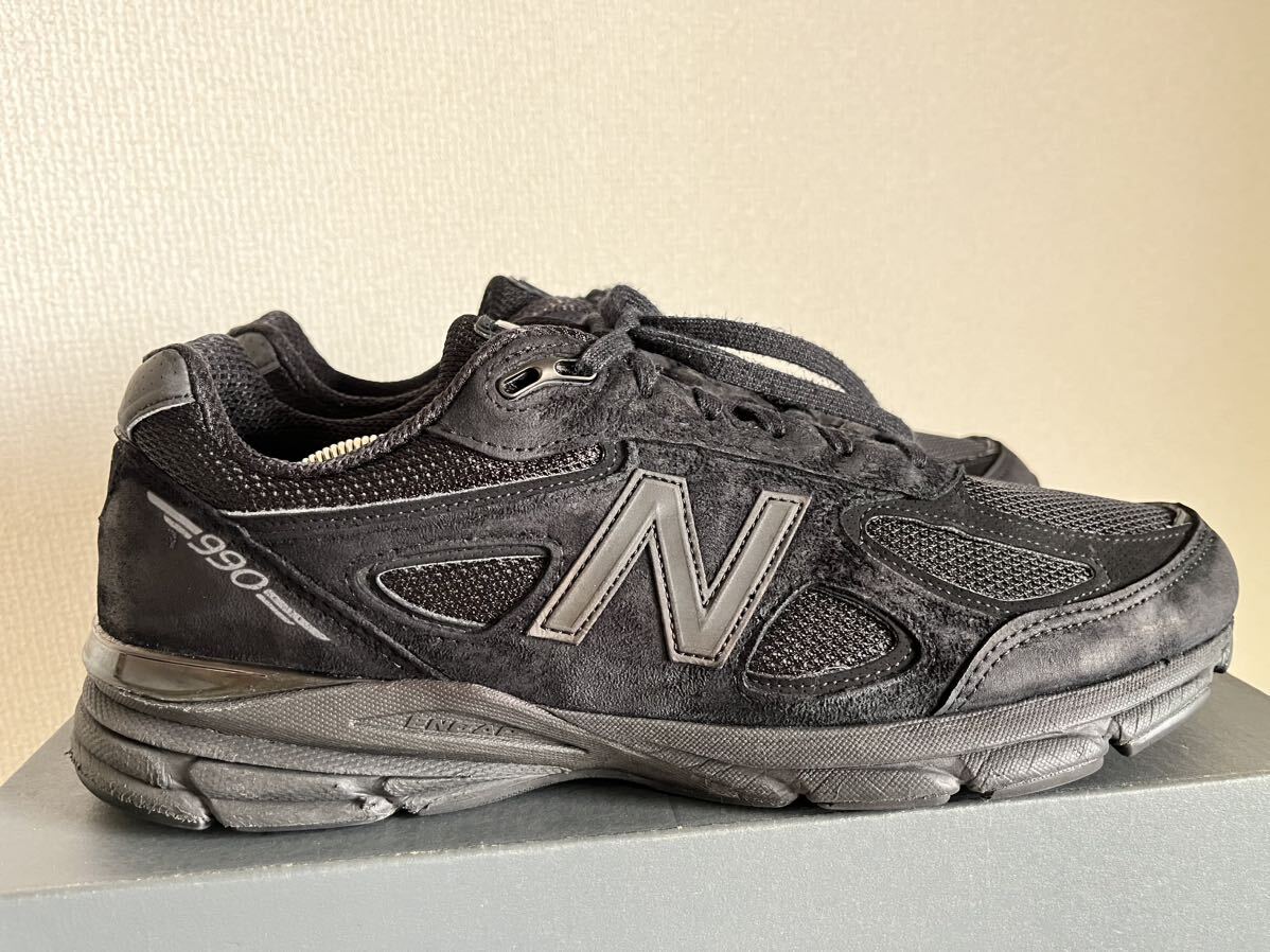 貴重！NEW BALANCE M990BB4 トリプルブラック　ニューバランス アメリカ製 MADE IN USA USA製 990V4_画像3