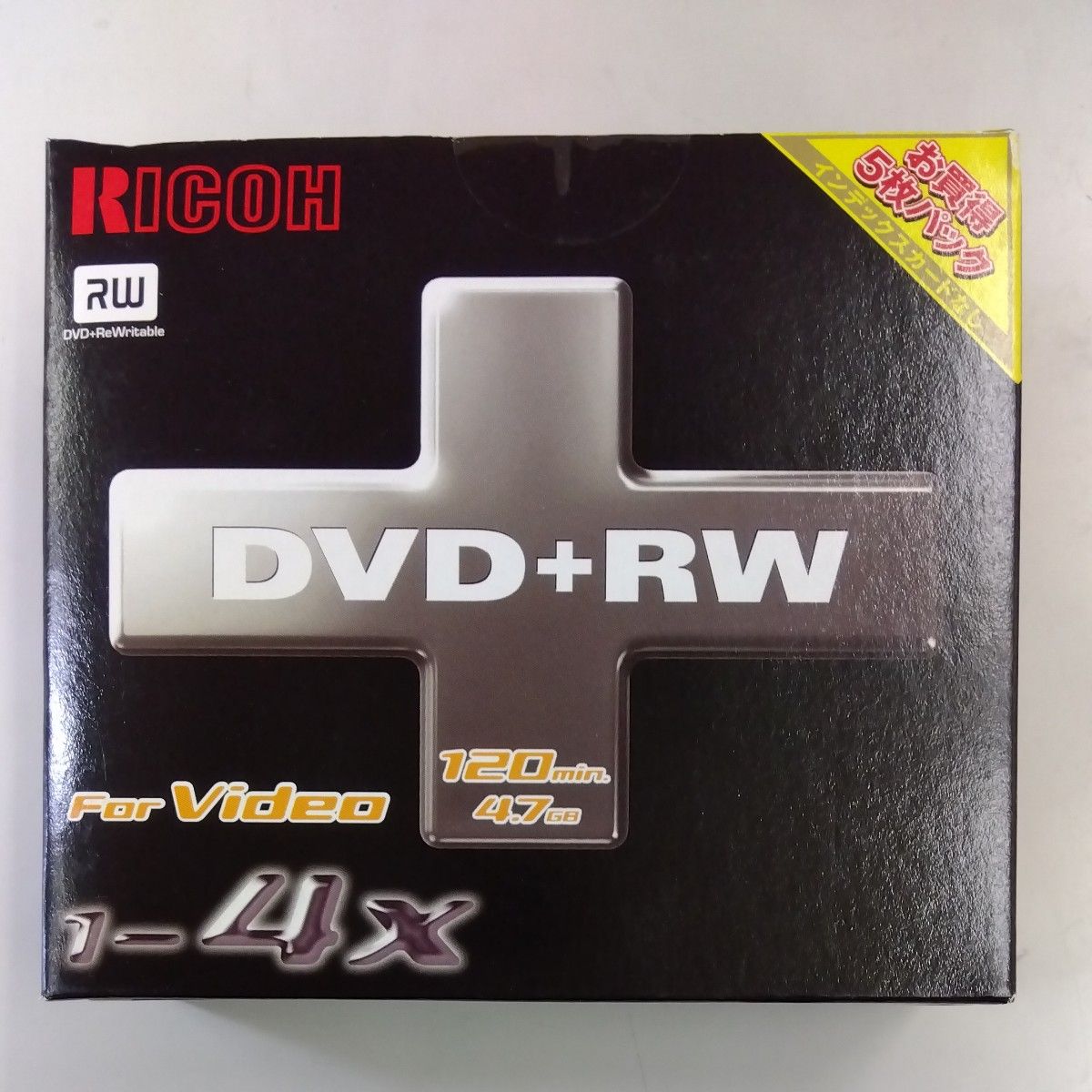 RICOH リコー 録画(映像)用 DVD-RW 4倍速 5枚