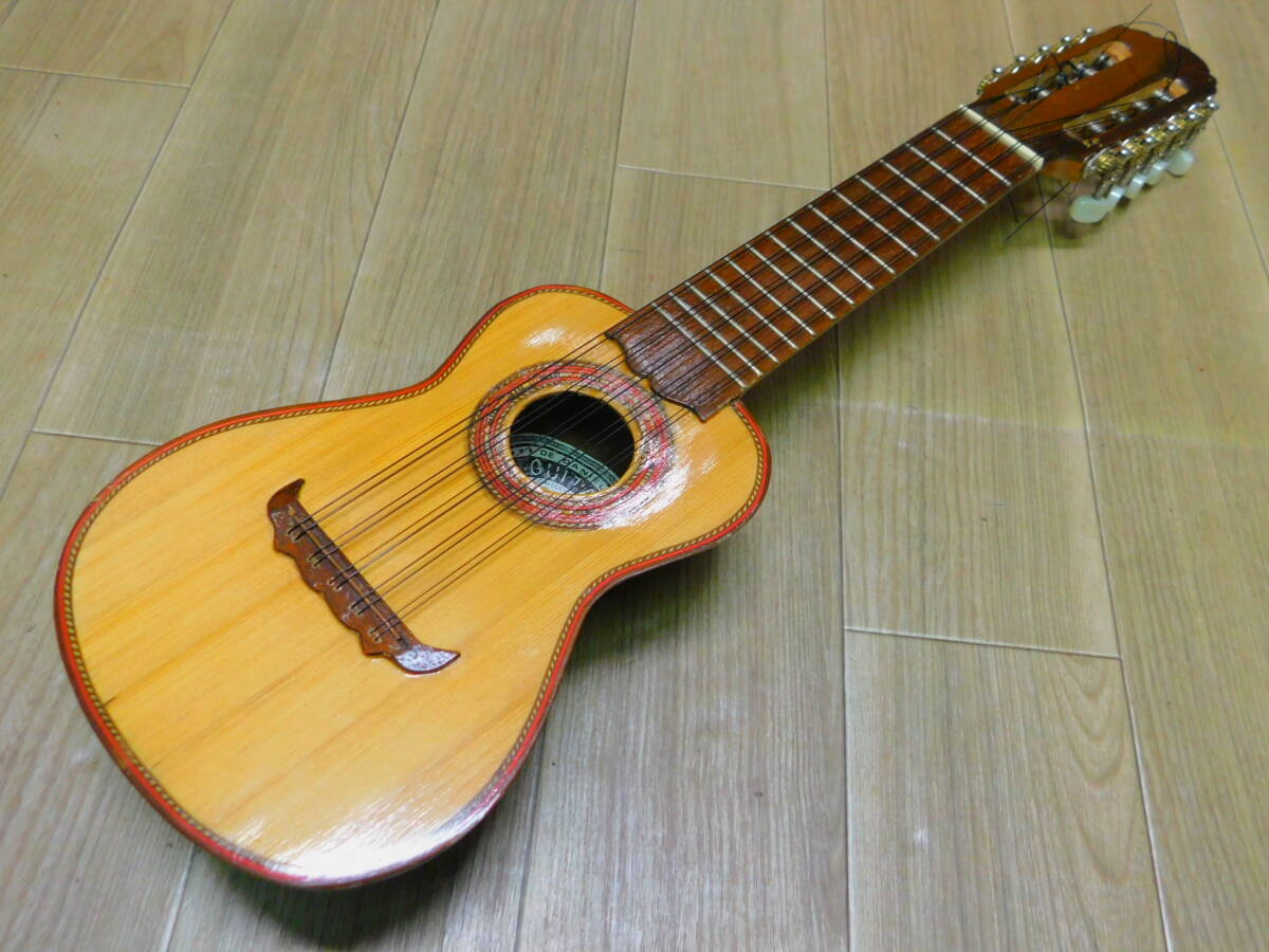 ペルー民族楽器 チャランゴ GUITARRAS ALEXANDER 全長646mm ソフトケース付属 南米弦楽器/K687_画像2