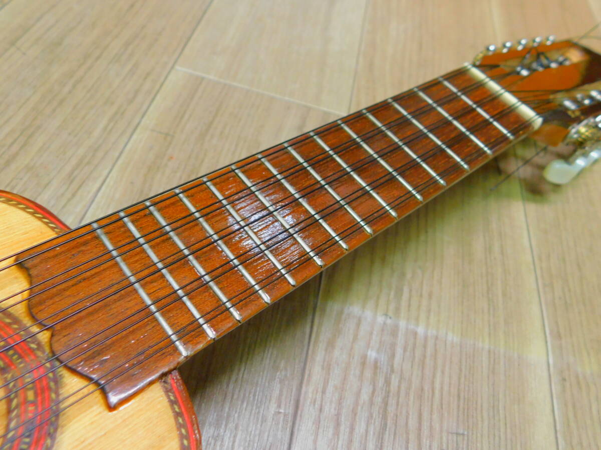 ペルー民族楽器 チャランゴ GUITARRAS ALEXANDER 全長646mm ソフトケース付属 南米弦楽器/K687_画像7