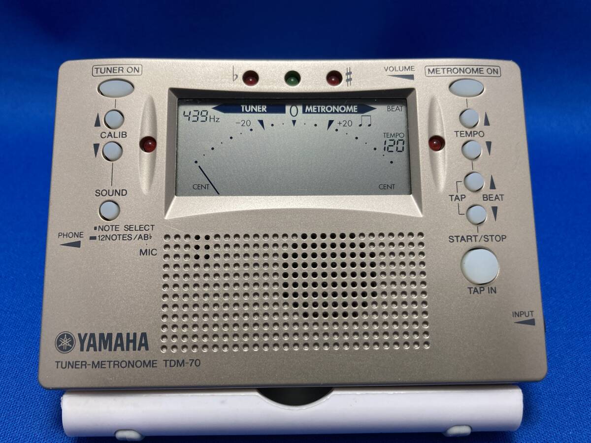 【動作品】YAMAHA TDM-70 チューナー・メトロノーム TUNER METRONOMEの画像1