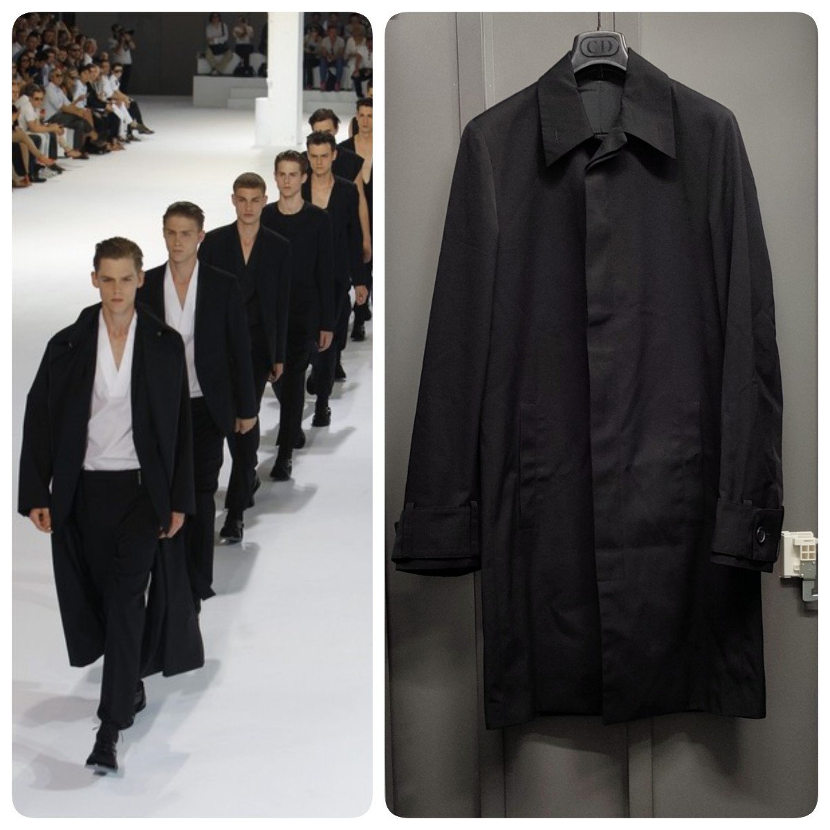 【激レア】2002AW Dior hommeステンカラーコート／ディオールオムエディスリマンスプリングコート_画像1