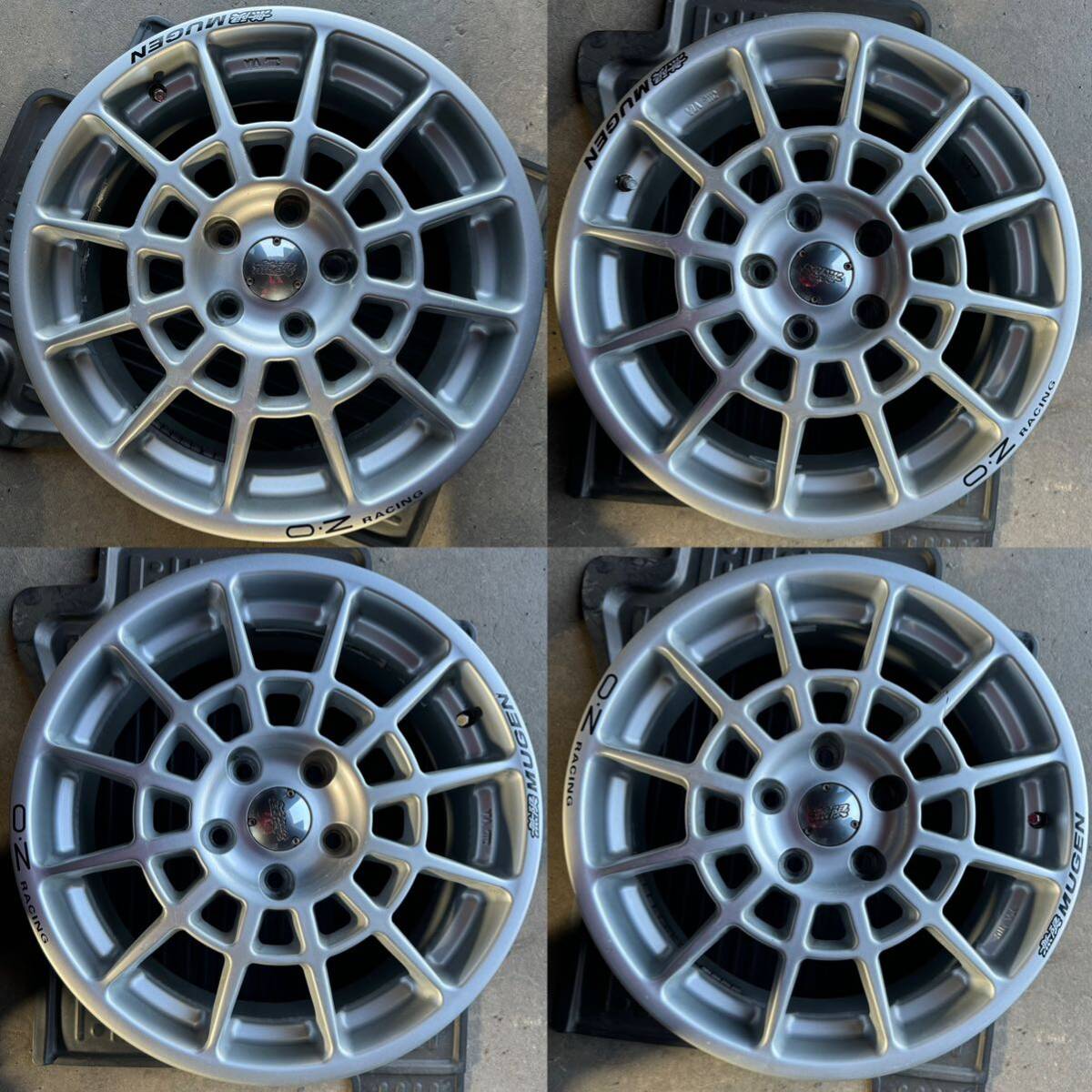 (希少)MUGEN 無限 OZ Racing　17インチ7J +50 PCD114.3-5穴 MADE IN ITALY アルミホイール4本セット_画像1