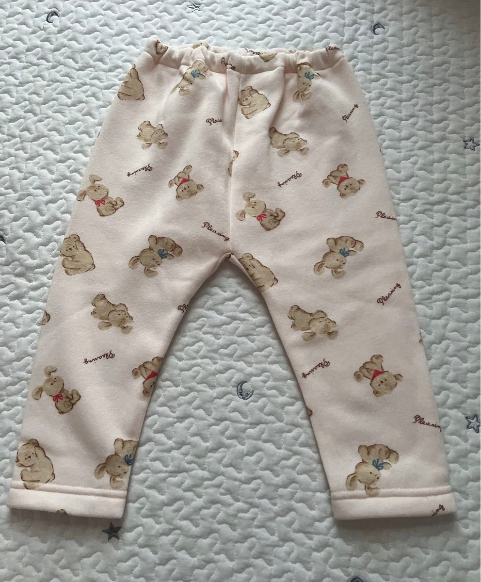 110.☆新品 しまむら　裏起毛　パジャマ