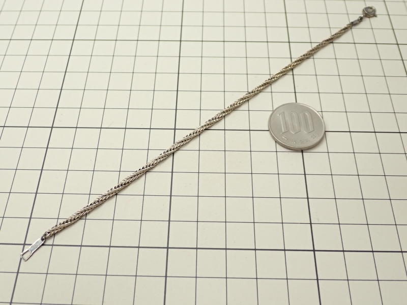 K979 ヴィンテージ ブレスレット シルバー 925 20cm Silver Bracelet の画像8