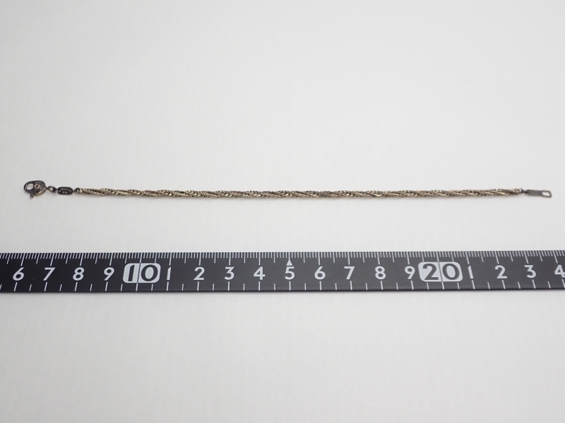 K979 ヴィンテージ ブレスレット シルバー 925 20cm Silver Bracelet の画像6