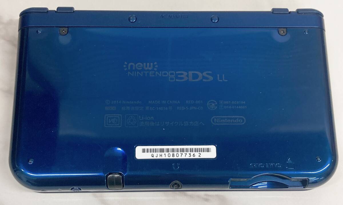 【動作OK】New 3DS LL 本体 メタリックブルー 任天堂 Nintendo #006_画像3