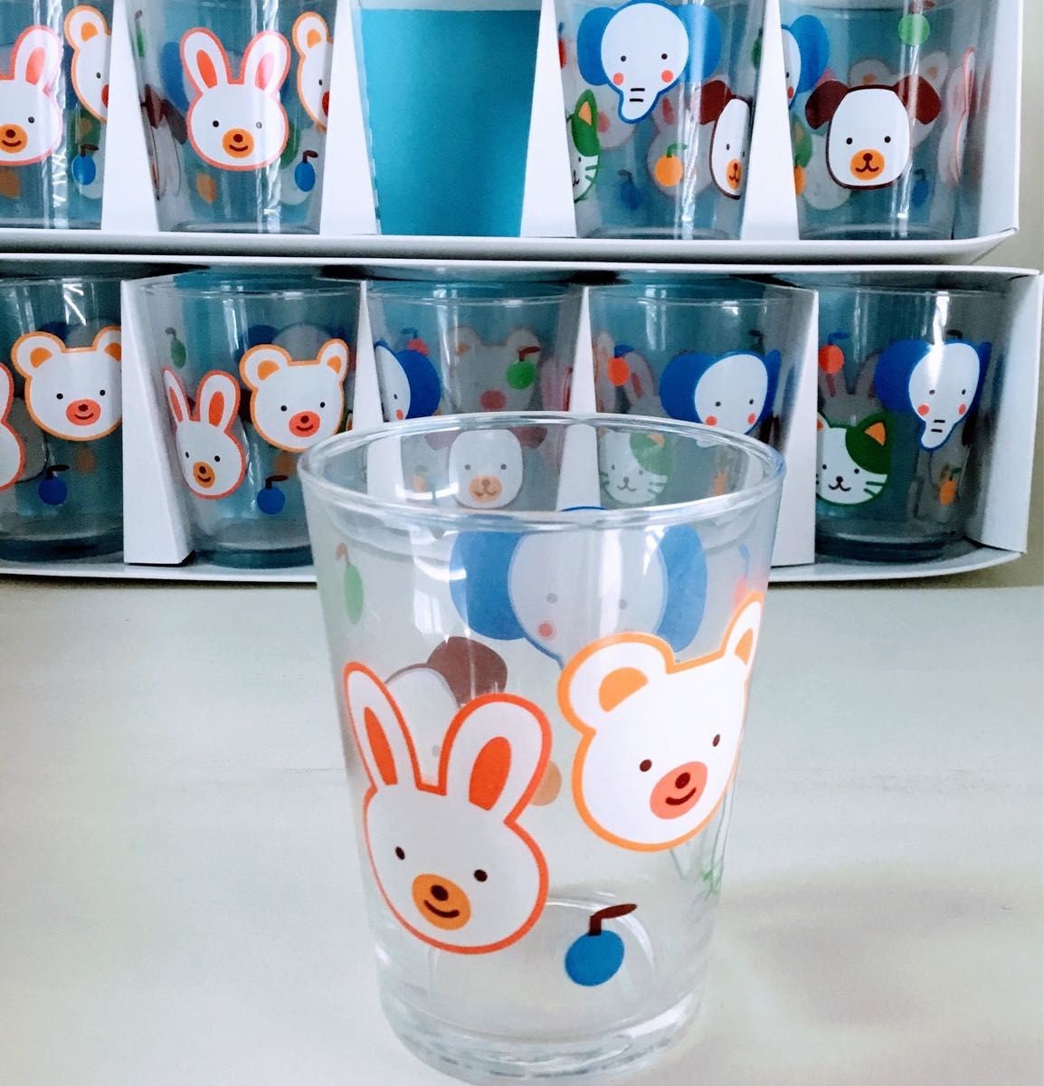 【新品未使用品】昭和レトロ　アニマル　動物　タンブラー　グラス　東洋佐々木ガラス ガラス