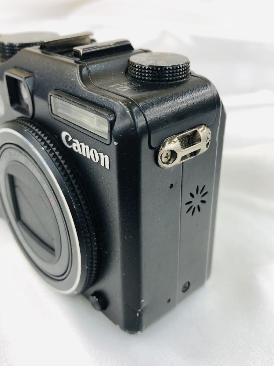 Canon PowerShot G9 通電ok ブラック デジカメ バッテリー,アダプタ付き M2_画像3