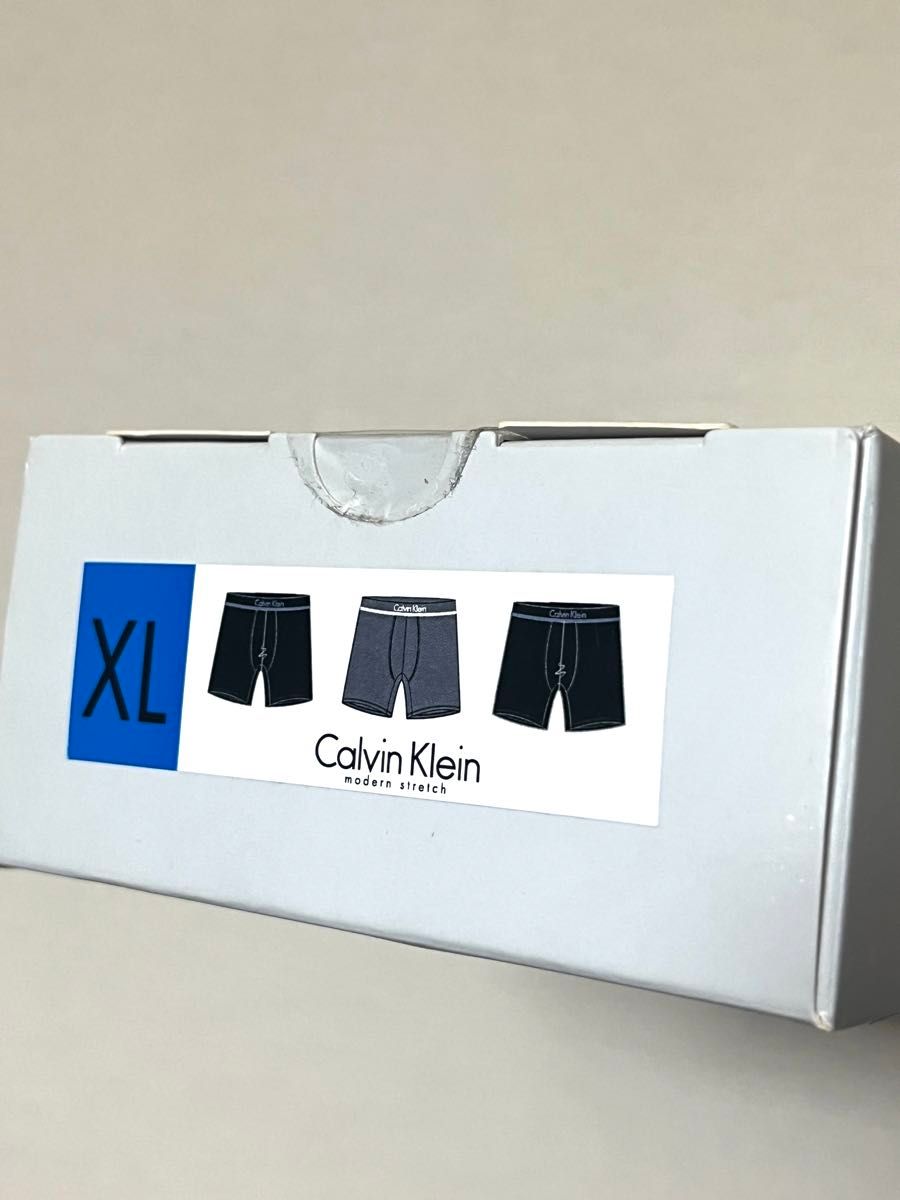 Calvin Klein ボクサーブリーフ 3枚組 XL カルバンクライン ボクサーパンツ 黒 グレー