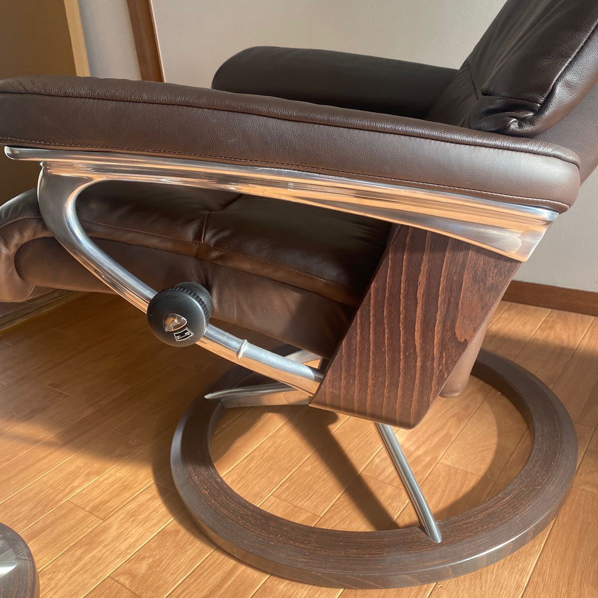 K203-025 Ekornes eko -nesStressless -stroke less less chair & ottoman dark brown series noru way made Northern Europe regular price 40 ten thousand and more used present condition goods 