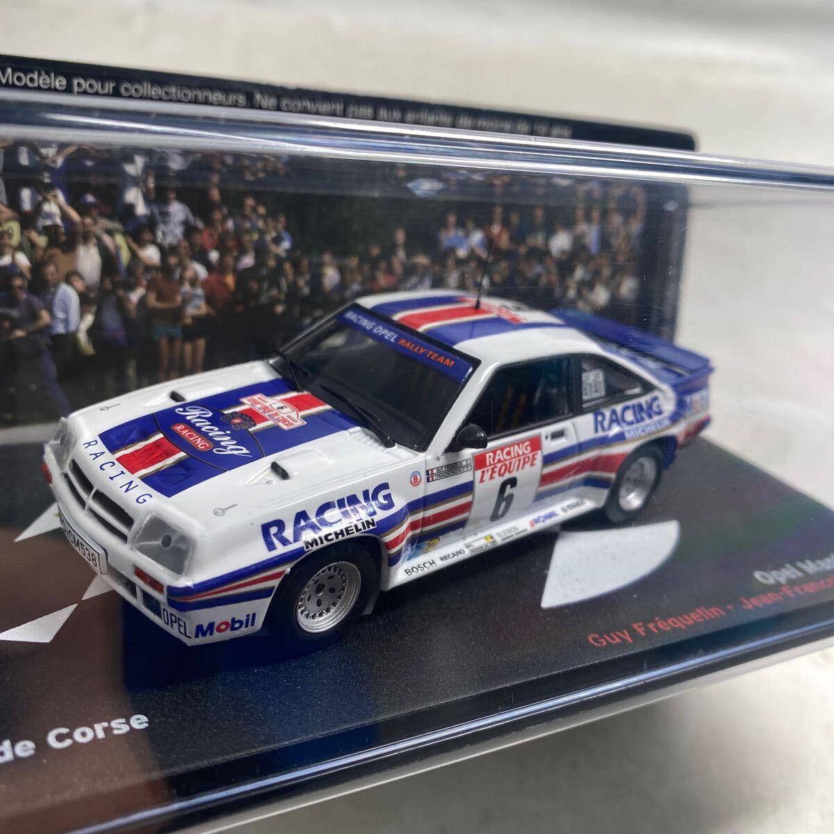 K203-078 未開封 1/43 opel manta 400 ラリーコレクション デアゴスティーニ FREQUELIN RALLYE TOUR DE CORSE 1983 送料520円_画像2