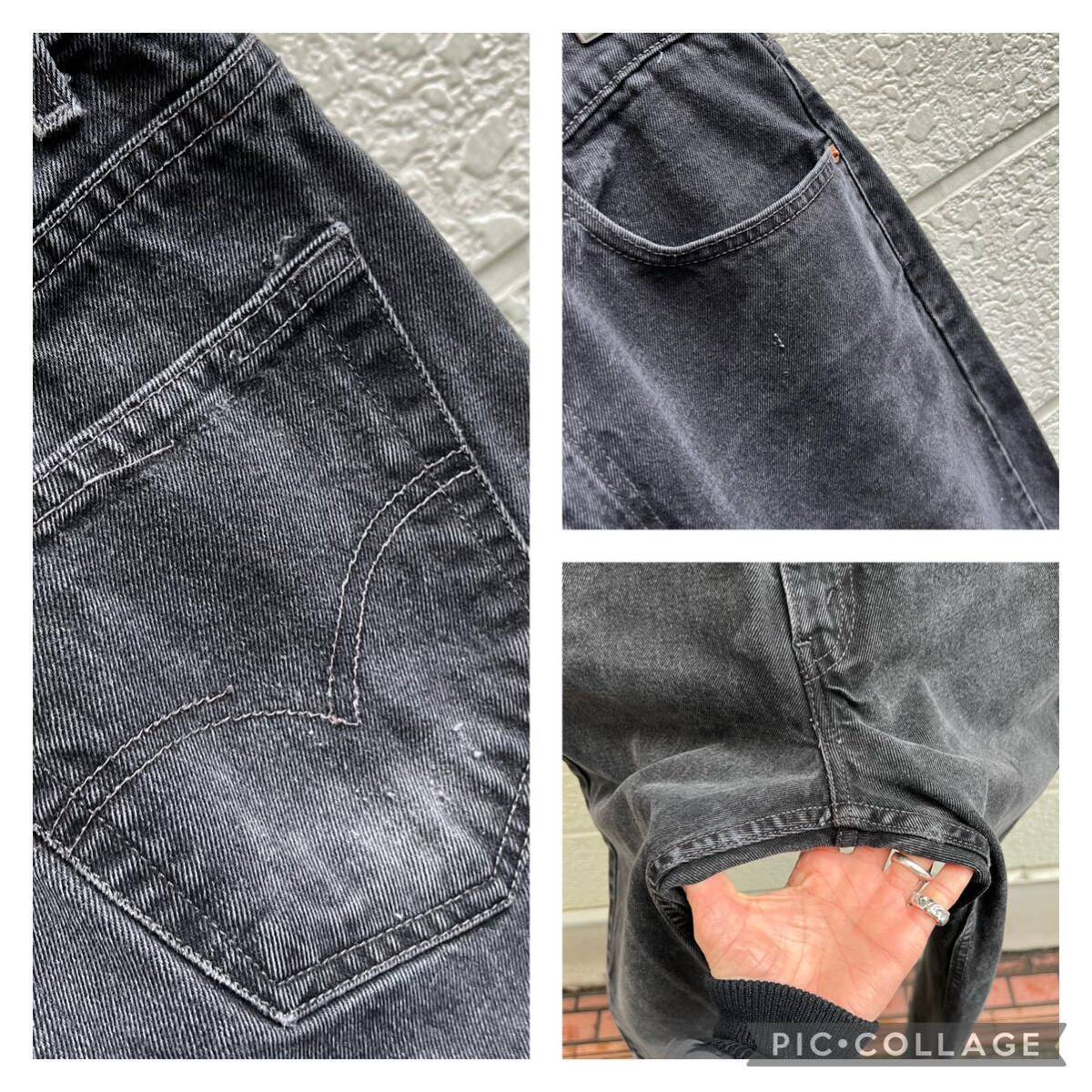 90s USA古着 リーバイス ブラックデニム 505 デニムパンツ 黒デニム ジーンズ Levi's アメリカ古着 vintage ヴィンテージ W32 L32_画像10