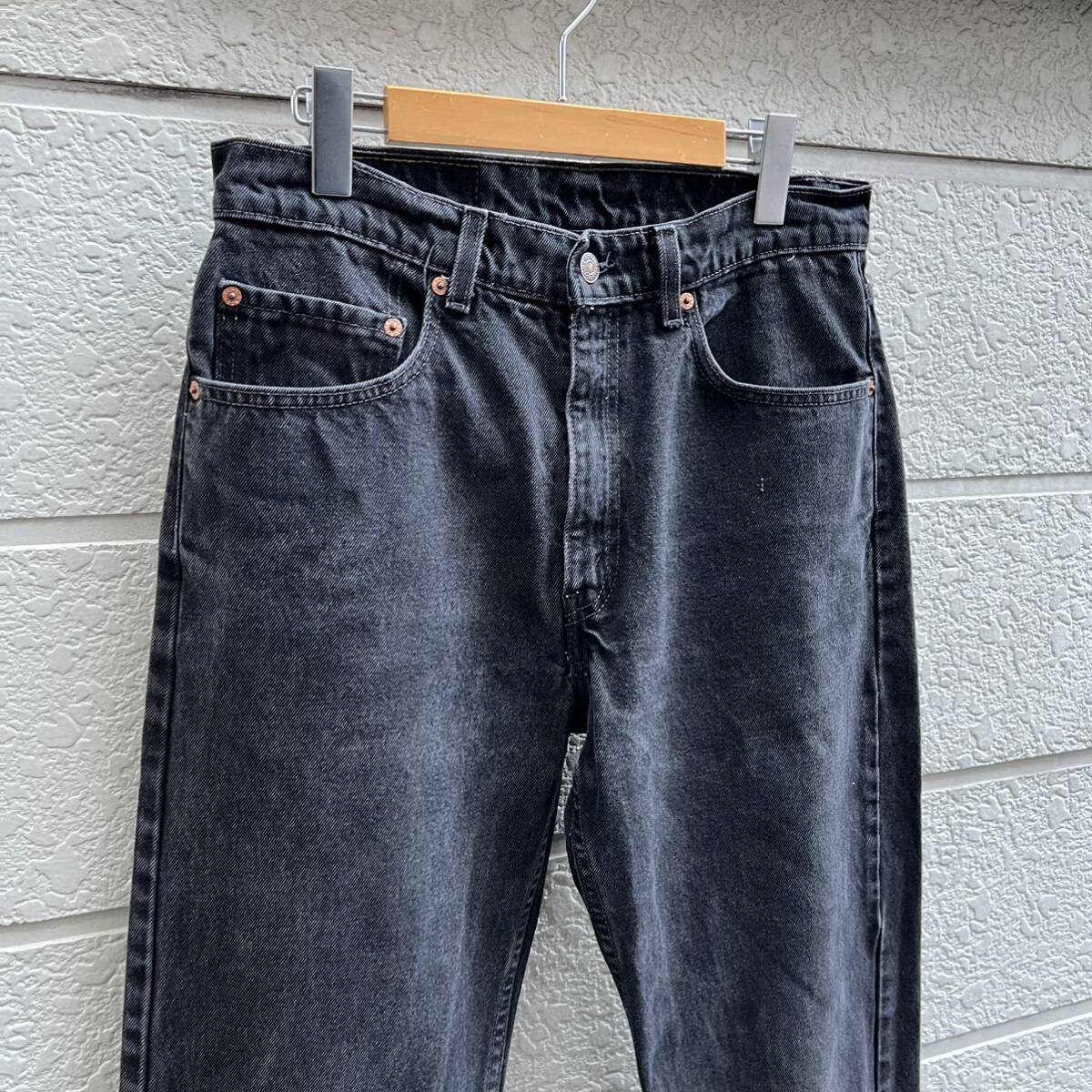 90s USA古着 リーバイス ブラックデニム 505 デニムパンツ 黒デニム ジーンズ Levi's アメリカ古着 vintage ヴィンテージ W32 L32_画像3