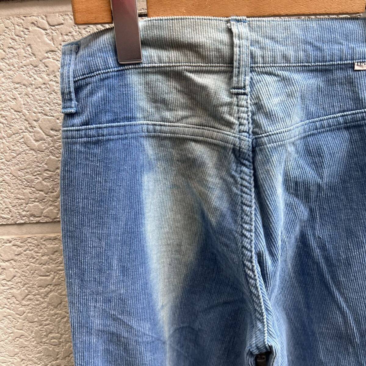 70s 80s 古着 リーバイス スーパーベル フレアパンツ ベルボトム ブーツカット Levi's コーデュロイ vintage ヴィンテージ フェイド ④の画像9