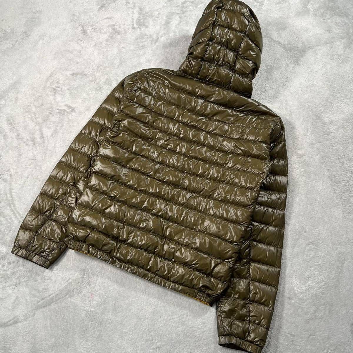 1円　美品　MONCLER モンクレール マグリア　DOMINIC ダウンジャケット　カーキ　フーディー　0サイズ　2583_画像2