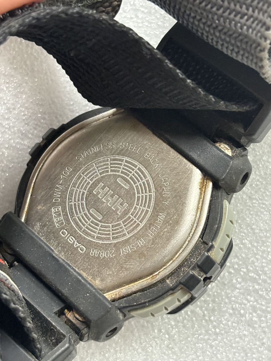 現状稼動品 CASIO G-SHOCK 1918 DWM-100カシオ 腕時計ジーショック _画像4