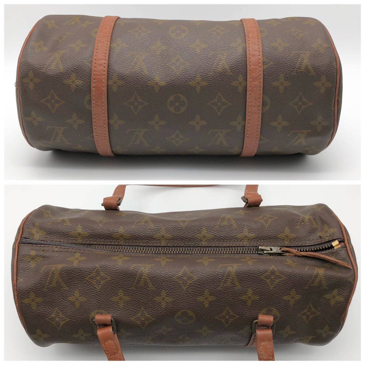 【鑑定済】LOUIS VUITTON ルイヴィトン モノグラム パピヨン30 付属ポーチ ハンドバッグ M53185の画像7