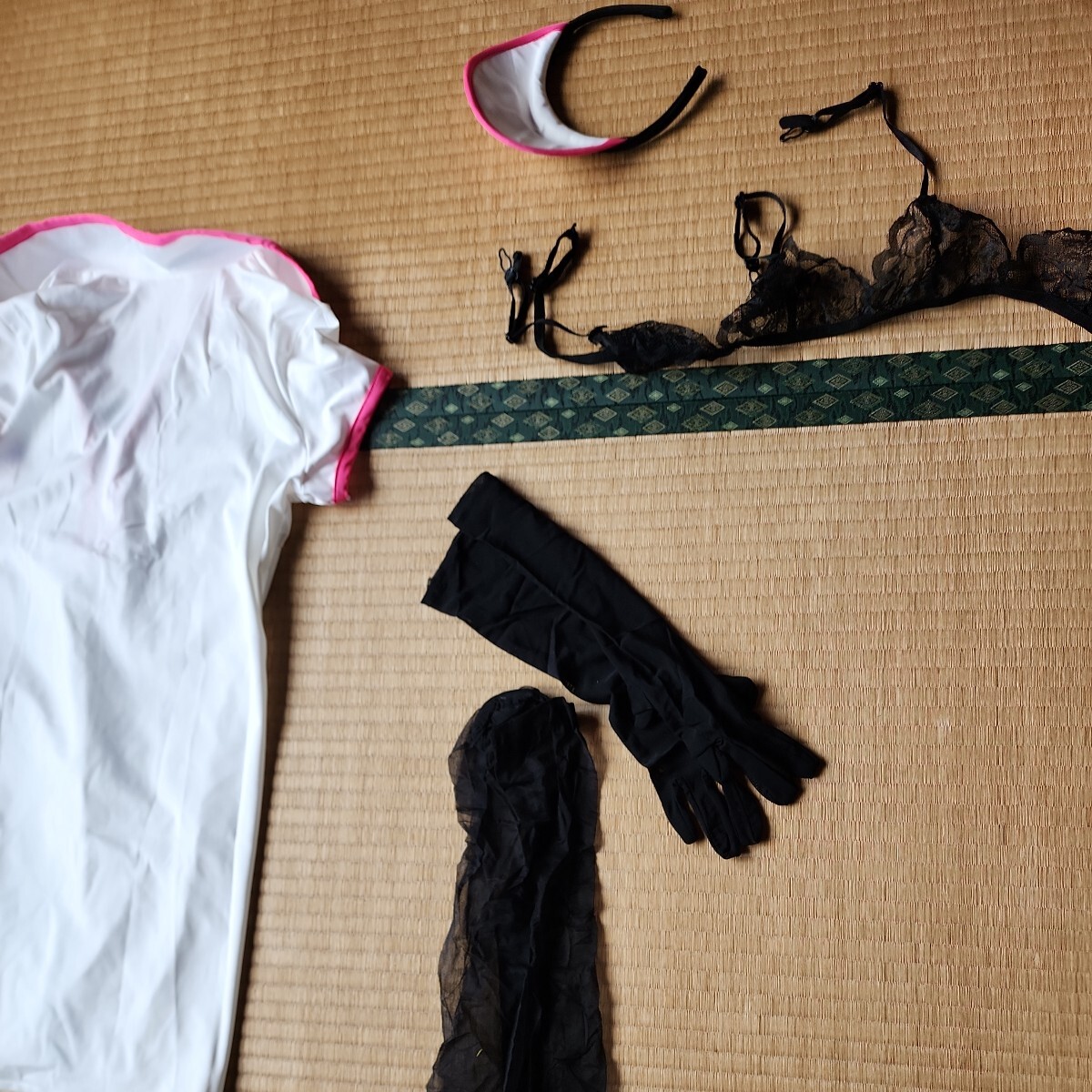 チェンソーマン  ナース服 マキマ パワー Mサイズ 一円スタートコスプレ衣裳 ピンクと白は伸縮性があります 手足パーツは薄い生地ですの画像8