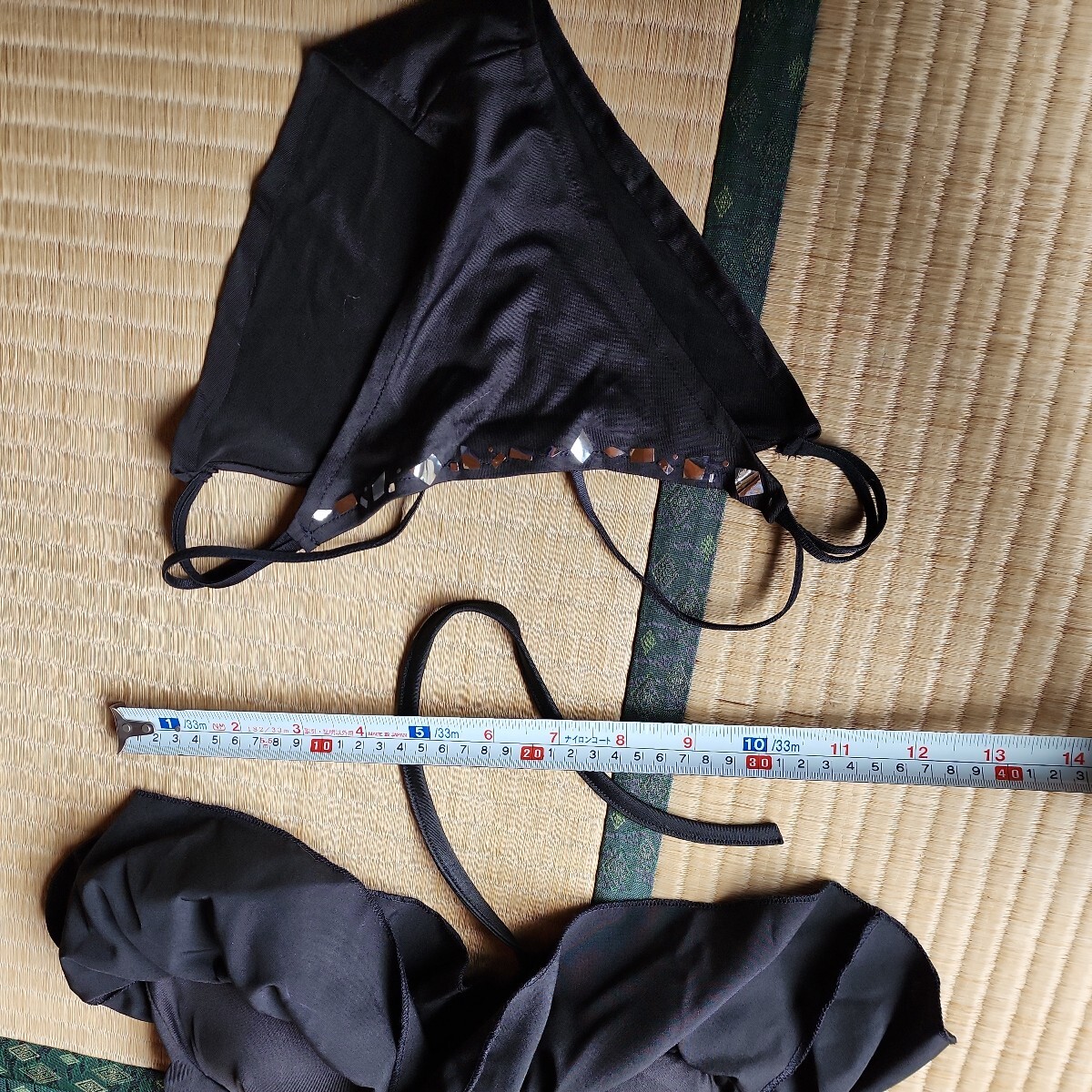  horse . Maruzen ski swimsuit M size same etc. one jpy start cosplay .. black . swimsuit is pattern. silver paper . regarding. tea color long wig 