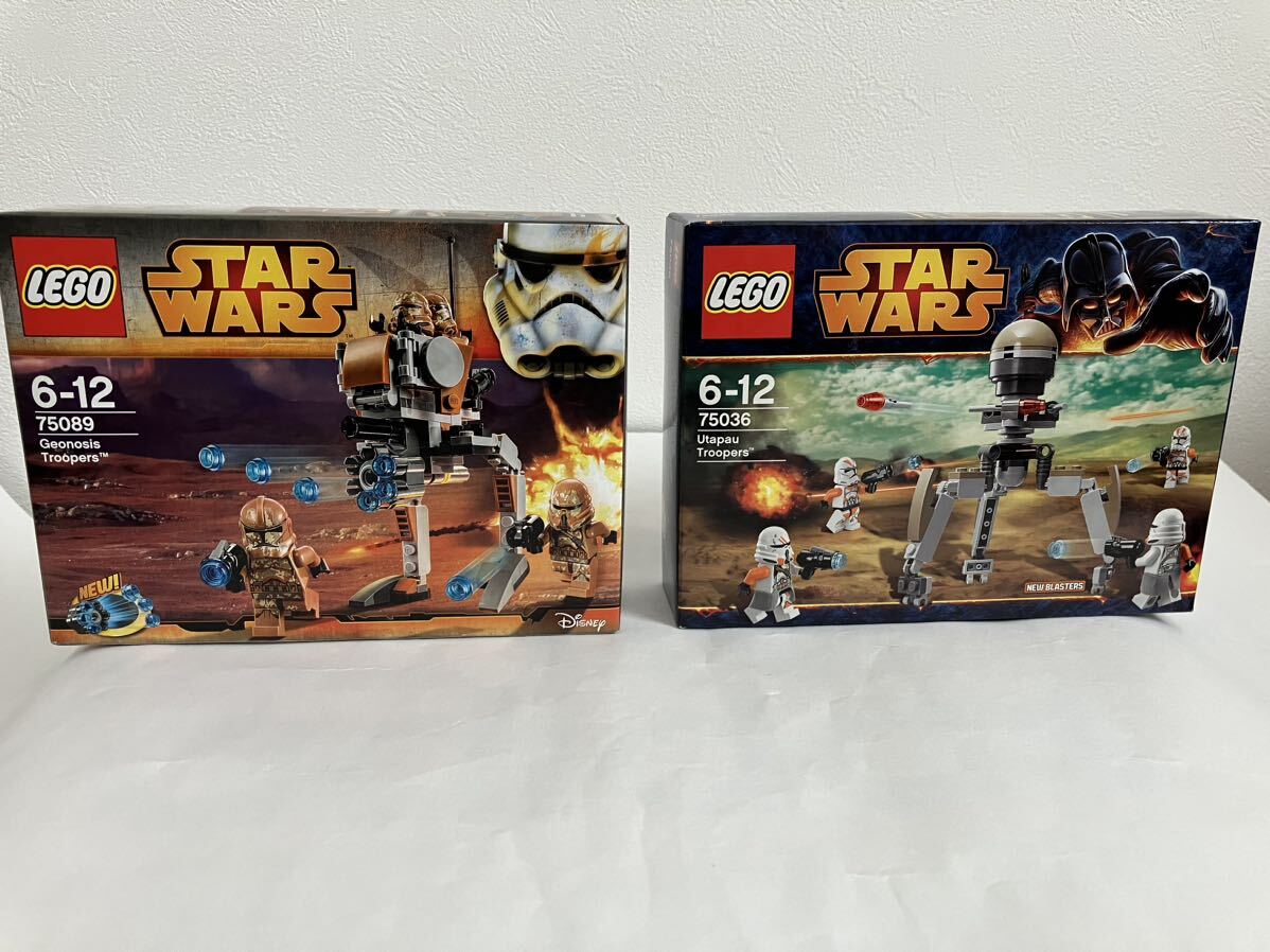 【正規品新品未開封】LEGO STARWARS 75036 ウータパウ クローン・トルーパー 75089 ジオノーシス・トルーパー バトルパック　セット_画像1