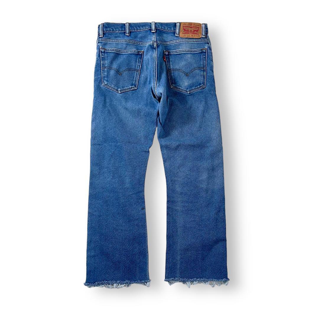 Levi's 517 デニム フレア ブーツカット ヒッピー カットオフ w33_画像2