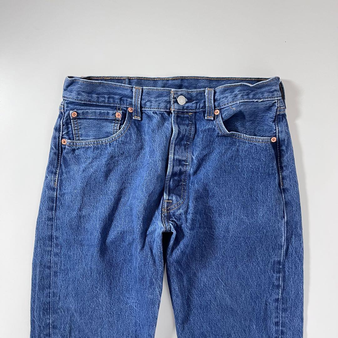 Levi's 501 デニム ブルー W34 L34 ストレート ボタンフライ_画像3