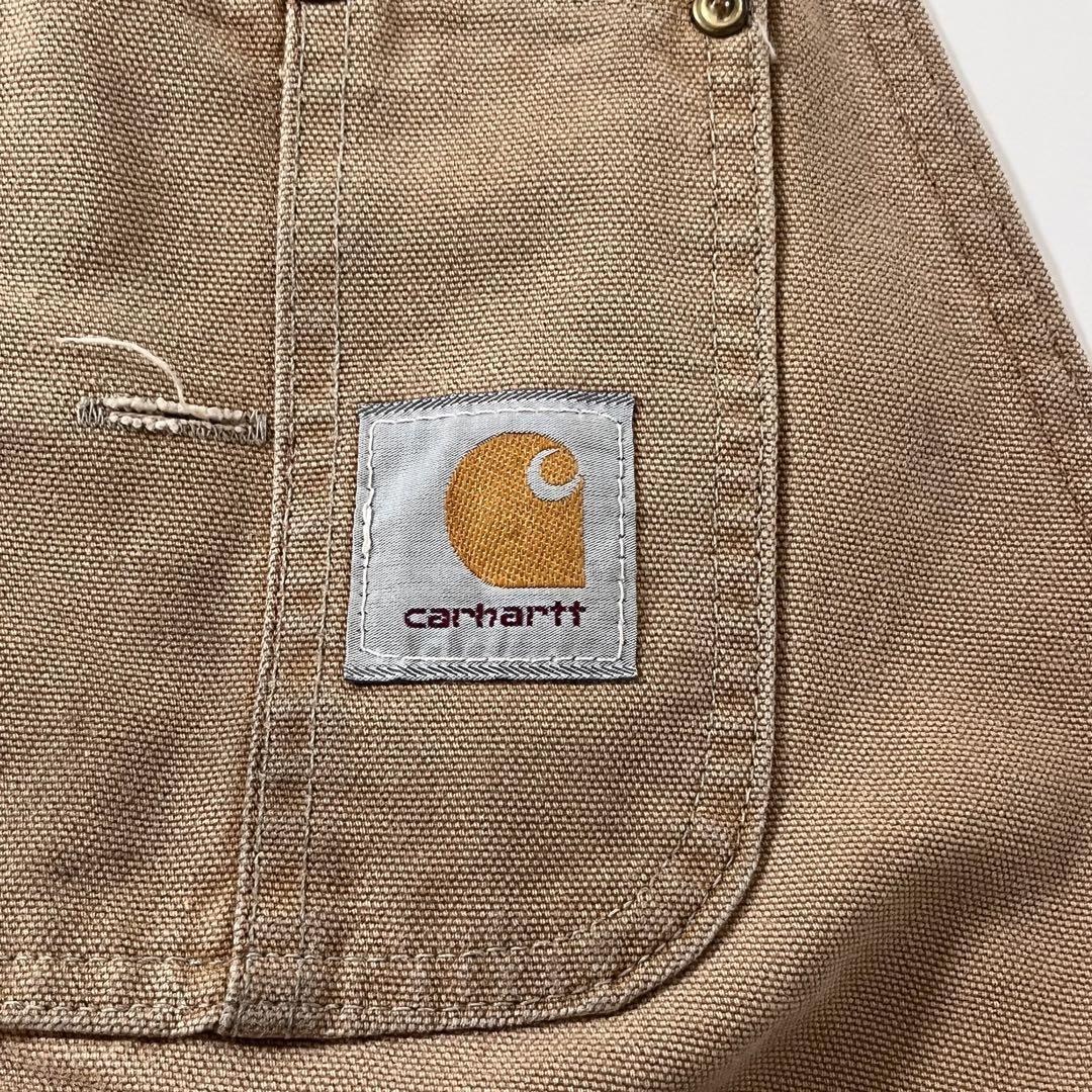 80s USA製 carhartt ダブルニー ダック生地 オーバーオール 38_画像5