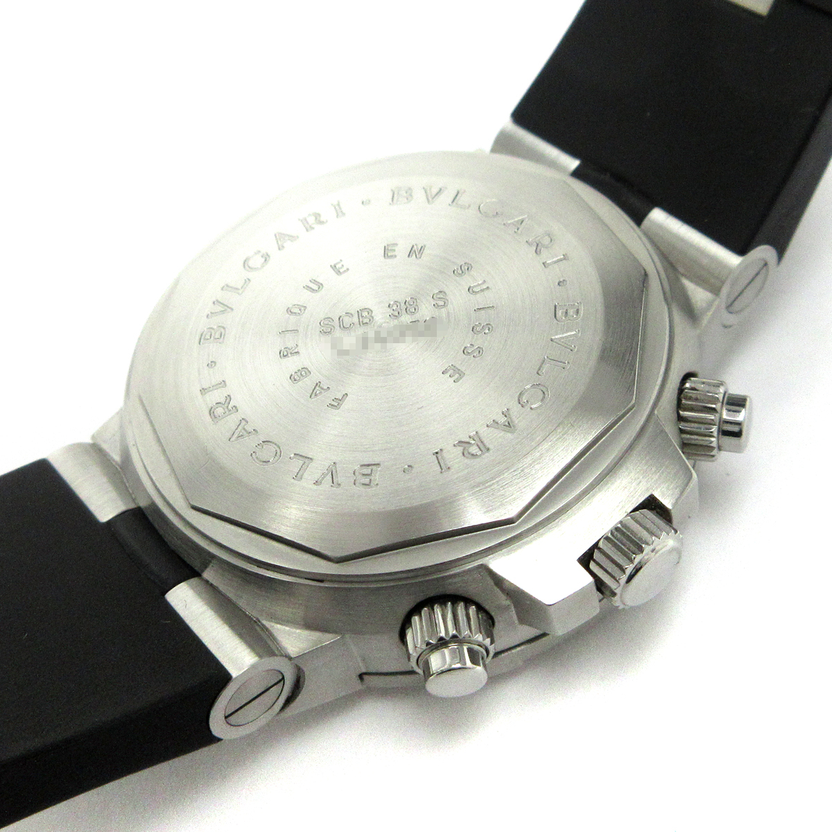 ブルガリ 時計 ディアゴノ スクーバ クロノ オート メンズ FIFA 100周年 白文字盤 SCB38S 腕時計 BVLGARI 箱 保証書 自動巻き_画像8