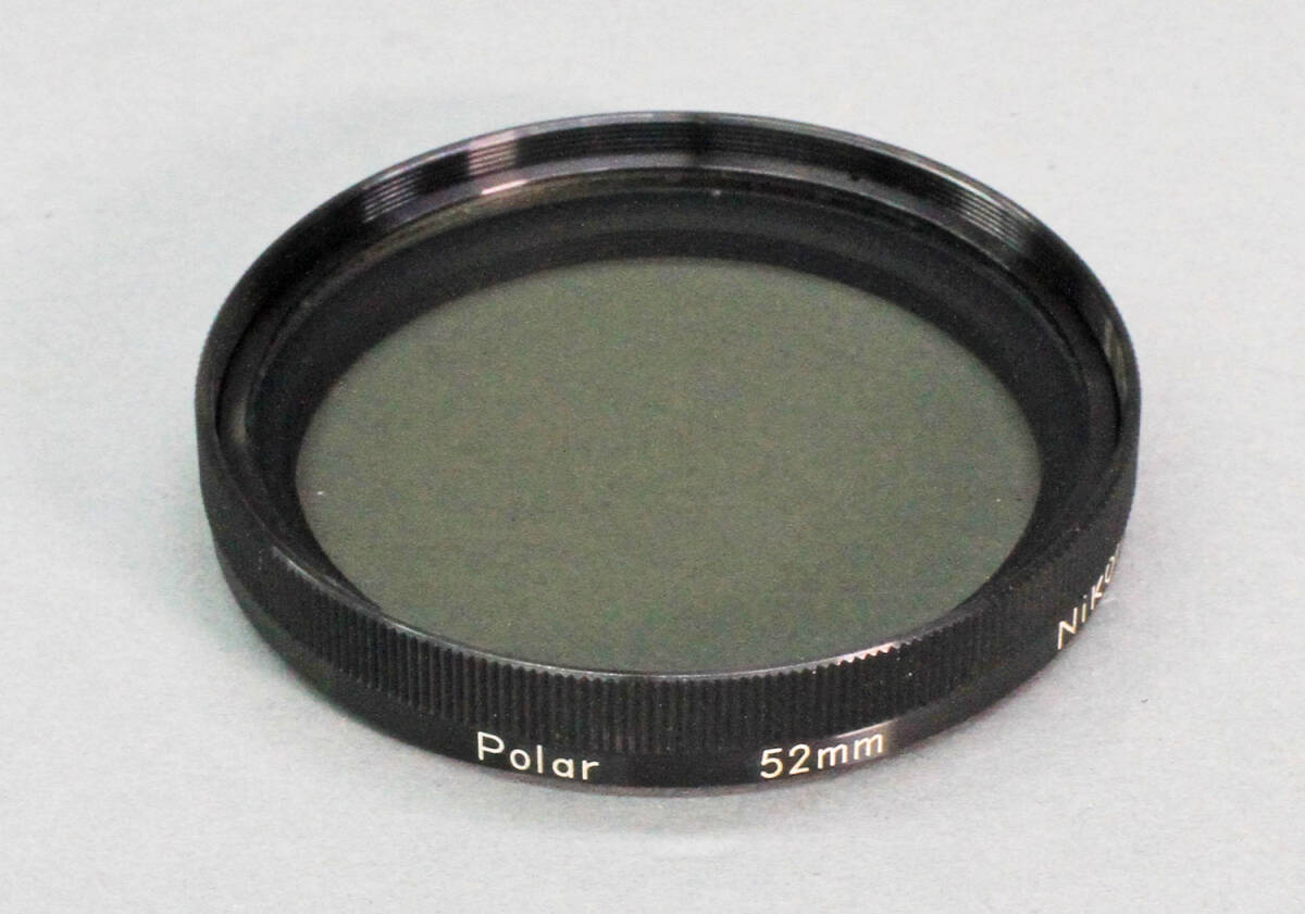 【09】 ニコン Nikon FILTER POLARIZING 52mm/LENS HOOD SCREW-IN TYPE FOR POLARIZING FILTERの画像3