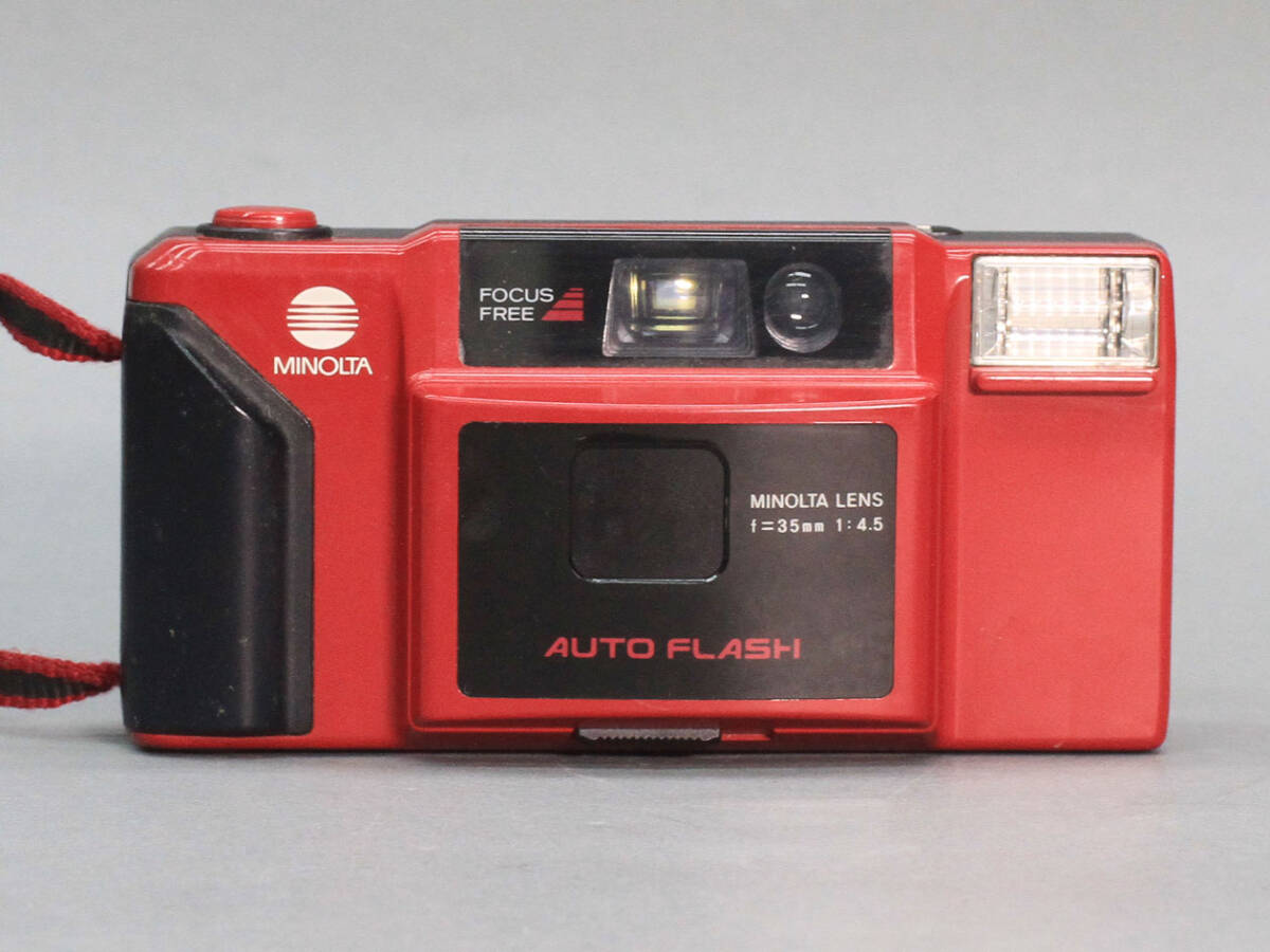 【09】 MINOLTA AF-E AUTO FLASH 35mmF4.5レンズ付　コンパクトカメラ