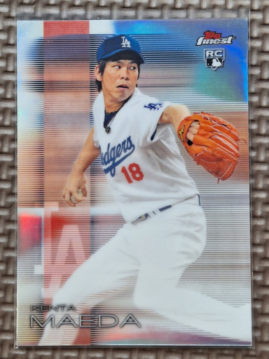 2016 Topps Finest #25 KENTA MAEDA RC Refractor Los Angeles Dodgers Hiroshima Toyo Carpの画像1