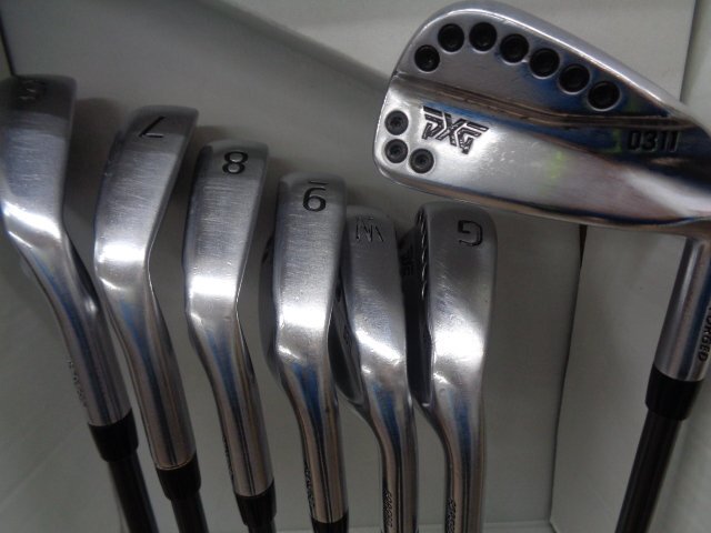 地クラブ】 PXG 0311 MCI100 S 5-9、W、G/ソケット浮き有、傷有-20% 7本 アイアン 20240320☆220657