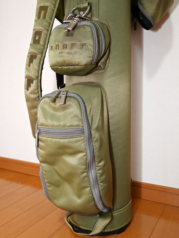 オノフ ONOFF キャディバッグ Caddie Bag グリーン オリーブ 軽量 7型 中古 痛みありの画像7