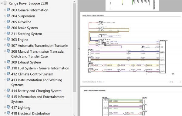 レンジローバー イヴォーグ L538 ワークショップマニュアル 2010-2013 配線図 整備書 EVOQUE イボーグ イボーク イヴォーク_画像5